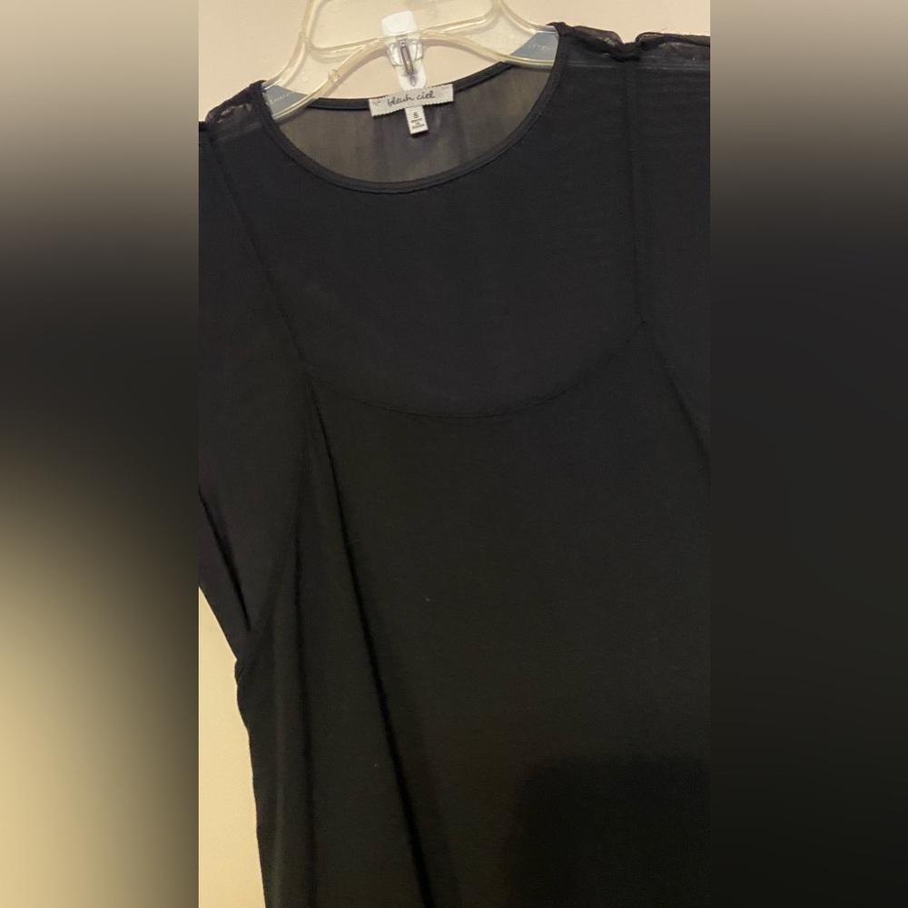 NWOT BLEUH Ciel Sz-S, Shear Dress-Short Sleeves & Tank Top Lined/Sewn-in, Comfy🎄 - Picture 6 of 15